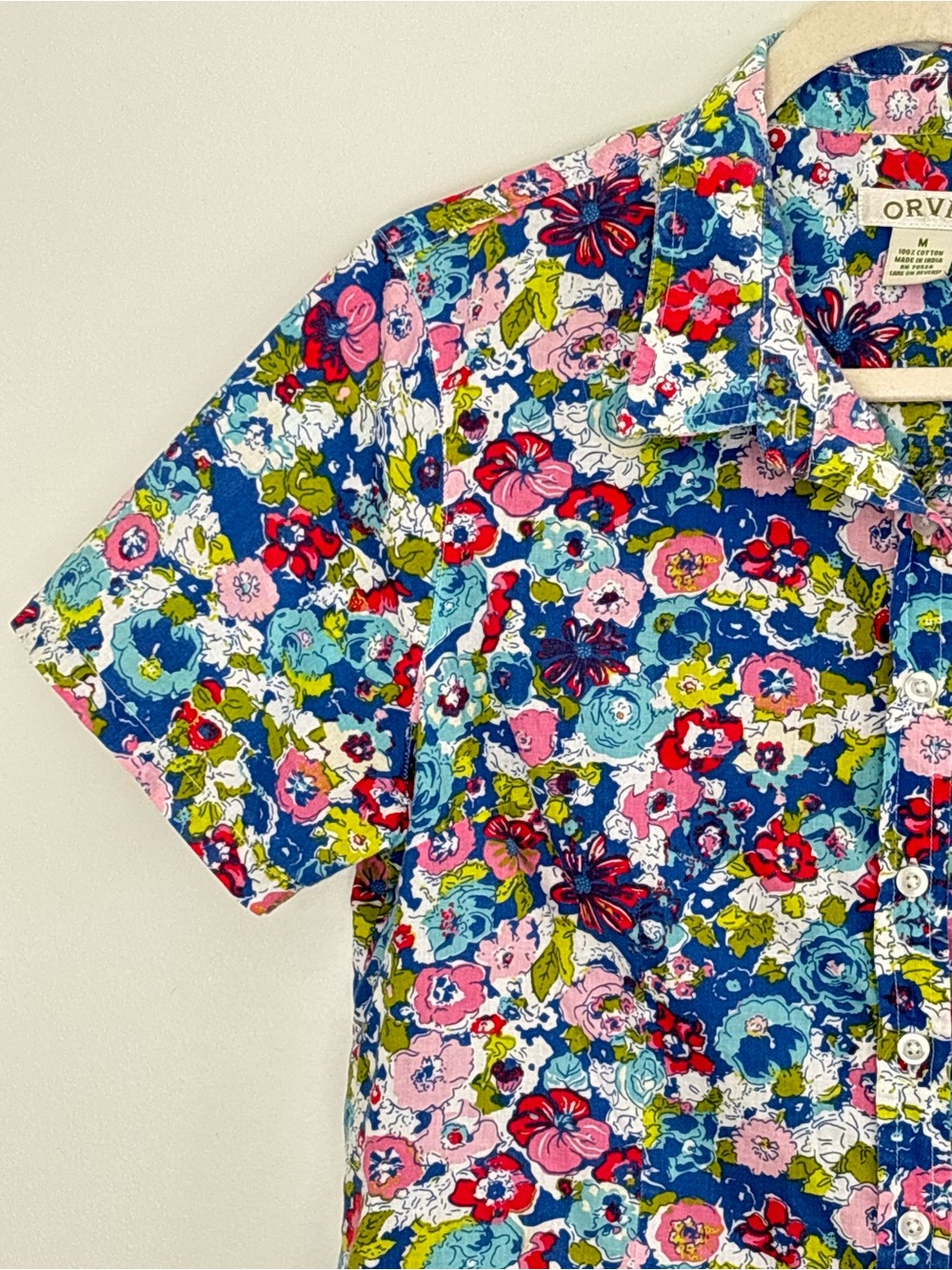 Orvis Classic Floral Women Button Shirt Size Medium Casual Classic A33 - Picture 3 of 12